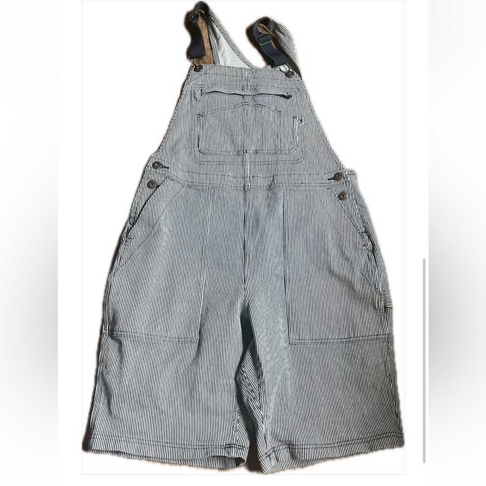 Duluth Trading Co Overalls Railroad Stripes